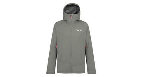 Chaqueta impermeable de mujer salewa puez gore-tex paclite gris