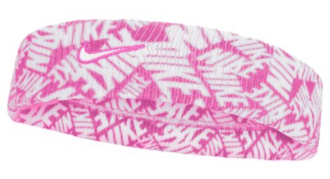 Bandeau éponge nike swoosh classic printed rose