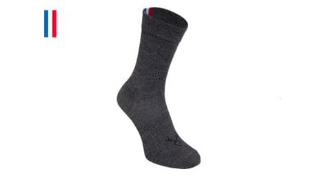 Chaussettes lebram laine hiver aravis gris