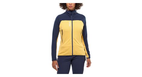 Polaire Millet Fusion Grid Jaune/Bleu Femme