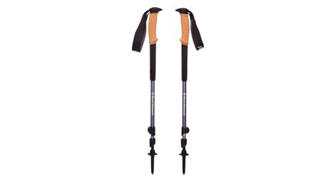 Black diamond trail cork hiking poles grey