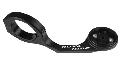 Support de compteur GPS Nova Ride Aluminium Performance pour Garmin, Wahoo, Bryton et Hammerhead Noir