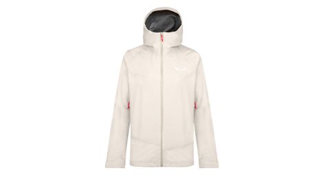 Chaqueta impermeable para mujer salewa puez gore-tex paclite beige m