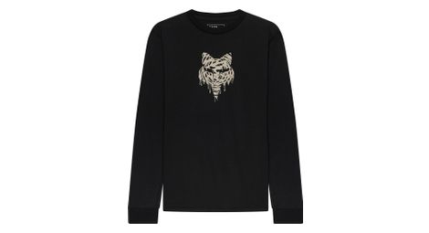 Camiseta de manga larga Fox Roughcut Junior negra para niño