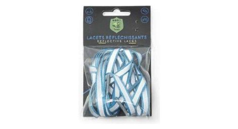 Lacets reflechissants toad bleu turquoise