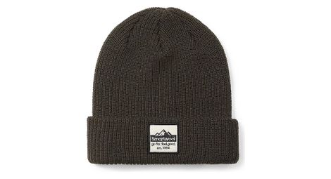 Gorro gris con parche smartwool