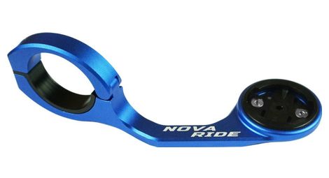 Support de compteur GPS Nova Ride Aluminium Performance pour Garmin, Wahoo, Bryton et Hammerhead Bleu