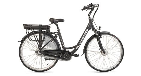 Vélo de ville électrique 28  femme basic 3 vitesses noir vogue