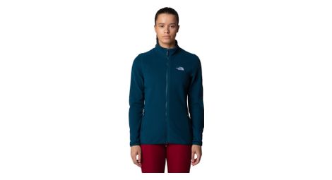 Forro polar the north face 100 glacier full zip azul para mujer
