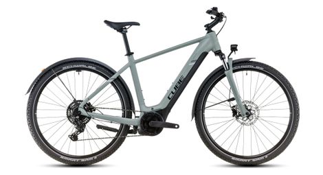 Vtc électrique cube nuride hybrid performance 500 allroad shimano cues 9v 500 wh 29 gris vert swamp 2025