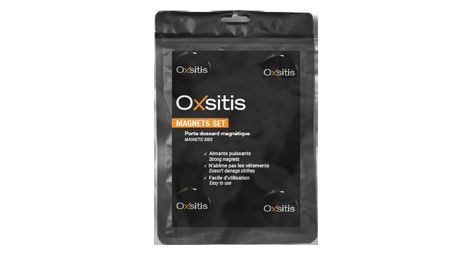 Oxsitis x4 Startnummern-Magnete Schwarz