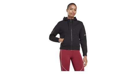 Sweatshirt zippé en coton femme reebok dreamblend