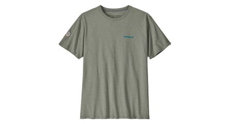 T shirt unisexe patagonia fitz roy icon responsibili tee vert