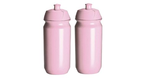 2 x 500-ml-Wasserflaschen, Puderrosa
