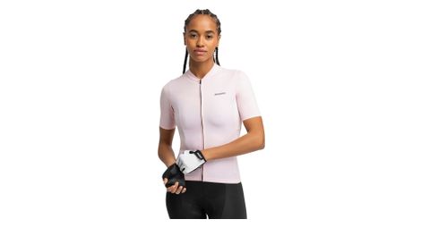 Maillot vélo manches courtes en tissu recyclé femme cyclisme m6r mercury rose