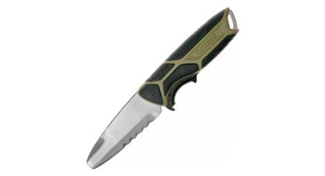 Gerber survivalmes crossriver lame fixe avec gaine - vert