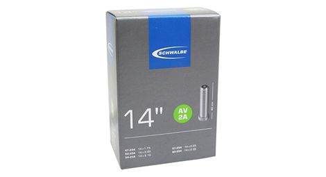 Chambre a air velo 14 x 1 75 schwalbe valve standard 47 254 a 60 254 av2a
