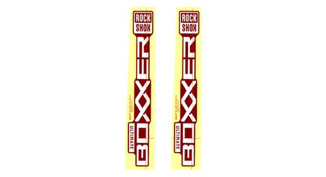 Rockshox boxxer 27/29'' decal kit silver red