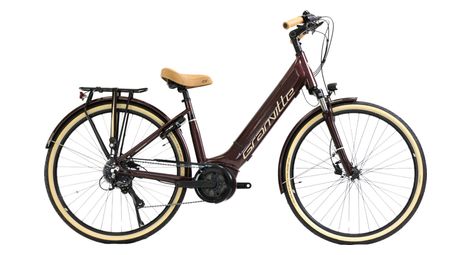 Granville e-integrated 30 unisex elektrische stadsfiets shimano acera 7s 400 wh 700 mm bordeaux rood 2023