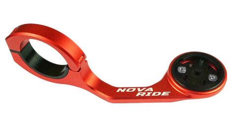 Support de compteur GPS Nova Ride Aluminium Performance pour Garmin, Wahoo, Bryton et Hammerhead Rouge