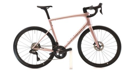 Produit reconditionné · Specialized Tarmac SL8 Expert Di2 12V · Rose / Vélo de route | Très bon état