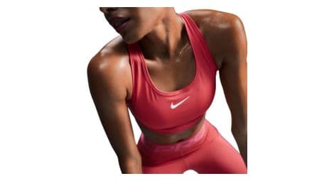 Brassière nike swoosh medium support rose femme