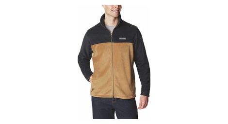 Uomo columbia steens mountain full zip 2.0 giacca in polare nero/marrone