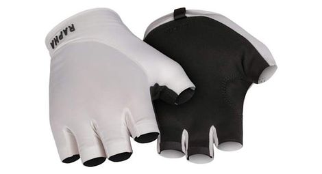 Rapha pro team guantes cortos unisex blancos