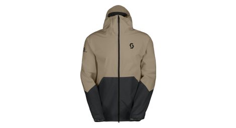 Chaqueta impermeable Scott Explorair Light 2.5L Beige/Negro para hombre