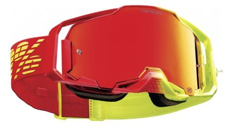 Masque 100% armega solaris hiper rouge miroir