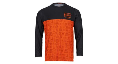 Maillot manches longues kenny charger orange noir