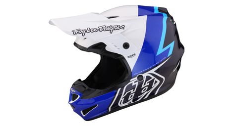 Casco integral troy lee designs gp volt blanco/azul