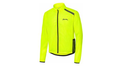 Veste coupe-vent unisexe spiuk anatomic jaune fluo