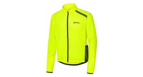 spiuk anatomic unisex windproof jacket fluo yellow