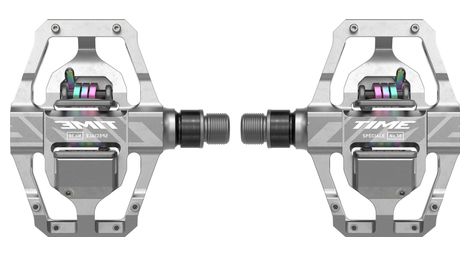 Time speciale 10 large clipless pedals raw aluminum silver