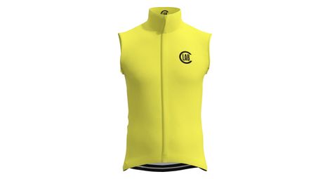 Gilet imperméable coupe-vent alps jaune.