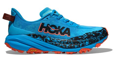 women s hoka speedgoat 6 trail shoes blue orange