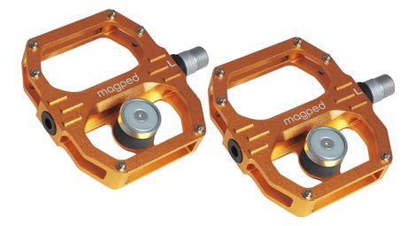 Coppia di pedali magnetici magped sport 2 200n arancioni