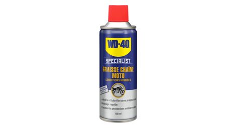 Lubrifiant Chaine WD40 Moto Conditions humides 400 mL