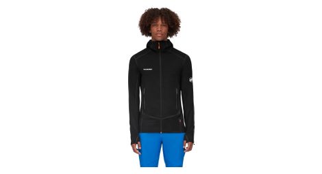 Forro polar ligero con capucha mammut taiss negro