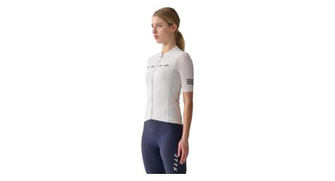 Maillot de manga corta para mujer maap evade pro base 2.0 blanco