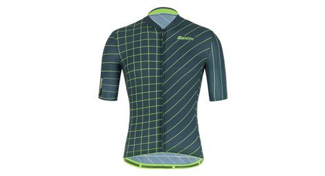 Santini Maillot mangas cortas SLEEK DINAMO Verde
