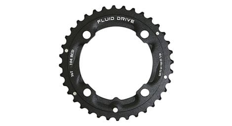 Plateau vtt 4bra d 104 pour sunrace 36dts triple milieu exterieur noir alu compatible autres marques