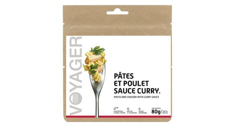 Lyophilis Voyager Pasta y pollo con salsa de curry 80g