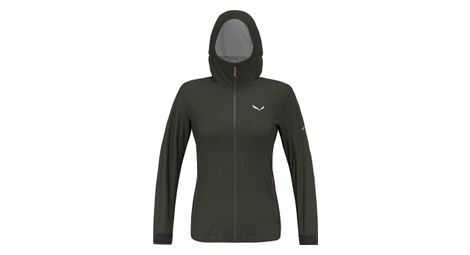 Veste imperméable femme salewa puez aqua khaki