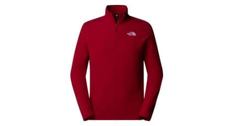 Polaire the north face 100 glacier 1/4 zip rouge