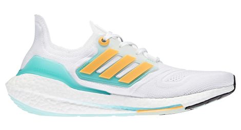 Chaussures de Running adidas UltraBoost 22 Blanc Bleu