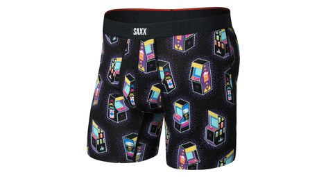 Boxer Saxx Vibe Xtra Soft Comfort Brief Fly Nero/Multicolore Uomo