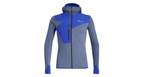 Veste a capuche salewa puez 2 dry bleu gris