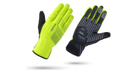 Guantes impermeables de invierno gripgrab ride hi-vis yellow